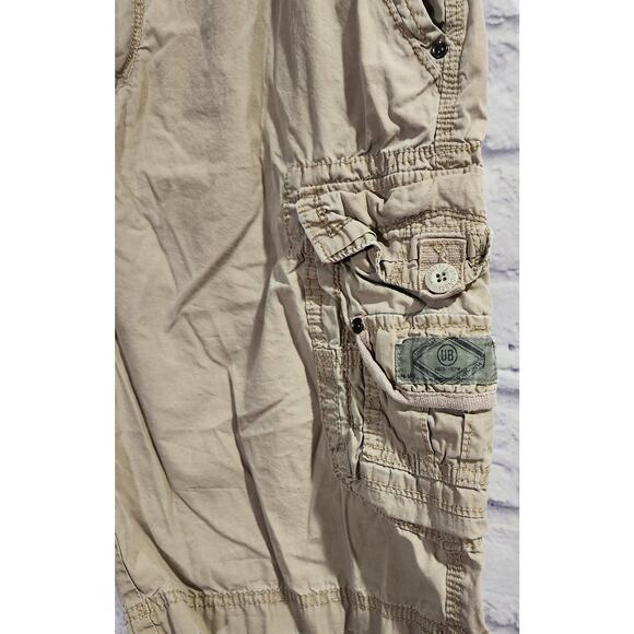 UnionBay Tan Cargo Men's Shorts 32 Lightweight Soft Side Pockets Belt Loops - Picture 2 of 5